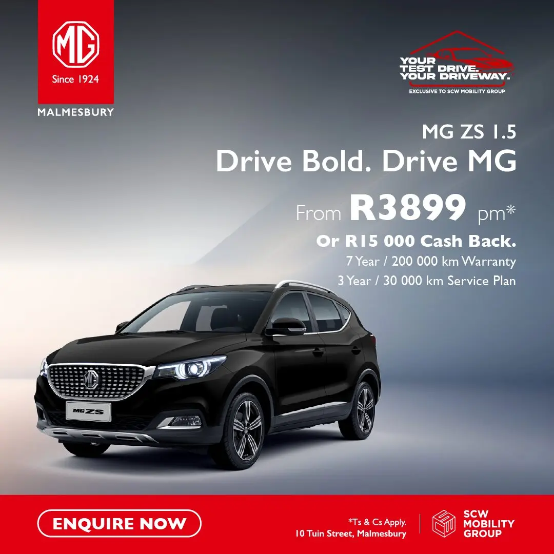 MG ZS 1.5 from R3 899pm*